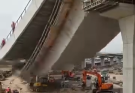 🎥Tragedy as New Skybridge Collapses During Construction.See more👇